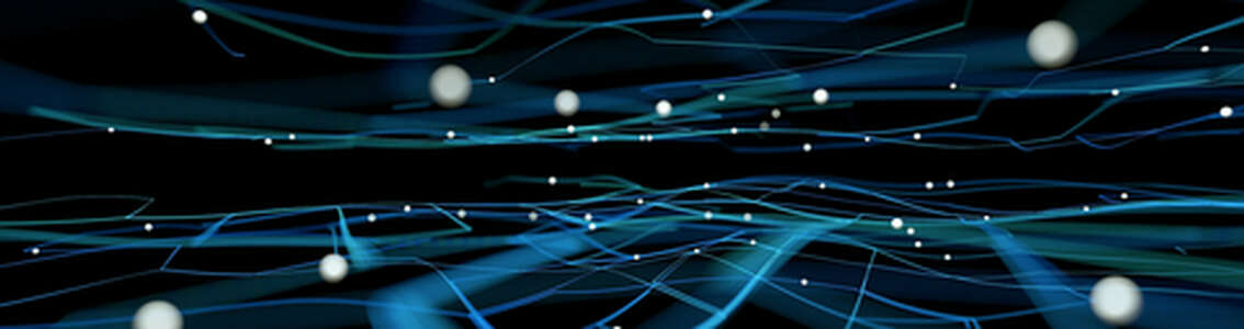 Abstracte weergave van een computer netwerk voor quatemveilige cryptografie