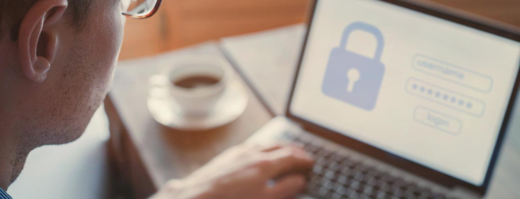 informatiebeveiliging en onlinebeveiligingsconcept 