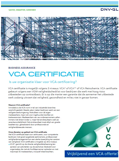 VCA certificatie